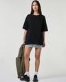 Shop Women's Black Oversized T-shirt