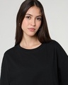 Shop Women's Black Oversized T-shirt