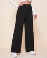 Shop Women's Black Oversized Wide Leg Korean Pants-Design