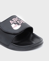 Shop Women's Black Panda ABCD Typography Adjustable Velcro Slider