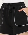 Shop Women's Black Patch Pocket Shorts