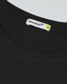 Shop Women's Black Peek-A-Boo Graphic Printed Boyfriend T-shirt