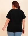 Shop Women's Black Plus Size Boyfriend T-shirt-Design