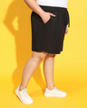 Shop Women's Black Plus Size Shorts-Design