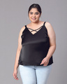 Shop Women's Black Plus Size Top-Front