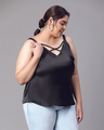Shop Women's Black Plus Size Top-Design