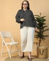 Shop Women's Black Polka Printed Plus Size Top