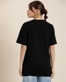 Shop Women's Black Positivity Graphic Printed Oversized T-shirt-Full