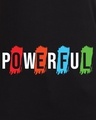 Shop Women's Black Powerful Typography T-shirt