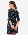 Shop Women's Black Printed A Line Dress-Design