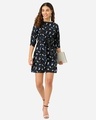 Shop Women's Black Printed A Line Dress-Full