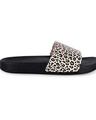 Shop Women's Black Printed Sliders-Design