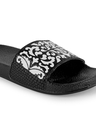 Shop Women's Black Printed Sliders