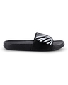 Shop Women's Black Printed Sliders-Full