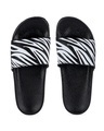 Shop Women's Black Printed Sliders