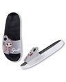 Shop Women's Black Printed Sliders-Design