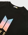Shop Women's Black BTS Typography Sweatshirt