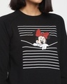 Shop Women's Black Mickey Graphic Printed Sweatshirt