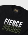Shop Women's Black Fierce Typography Sweatshirt