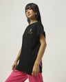 Shop Women's Black Promo Graphic Printed Boyfriend T-shirt-Design