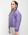 Shop Women's Lime & Lavender Reversible Super Loose Fit  Puffer Jacket-Design