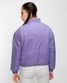 Shop Women's Lime & Lavender Reversible Super Loose Fit  Puffer Jacket-Full