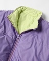 Shop Women's Lime & Lavender Reversible Super Loose Fit  Puffer Jacket