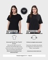 Shop Women's Black Pure Evil Graphic Printed Oversized T-shirt-Design