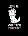 Shop Women's Black Purrfect Cat Graphic Printed Boyfriend T-shirt-Full
