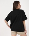 Shop Women's Black Racing Club Graphic Printed Oversized T-shirt-Full