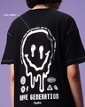 Shop Women's Black Rave Generation Graphic Printed Oversized T-shirt
