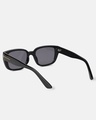 Shop Women's Black Rectangular Polarised Lens Sunglasses