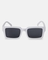 Shop Women's Black Rectangular Polarised Lens Sunglasses-Design