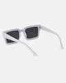 Shop Women's Black Rectangular Polarised Lens Sunglasses