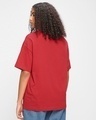 Shop Pack of 2 Women's Black & Red Oversized T-shirt