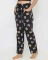 Shop Women's Black Regular Fit Printed Pyjamas