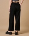 Shop Women's Black Relaxed Fit Track Pants-Design