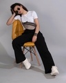 Shop Women's Black Relaxed Fit Cargo Pants