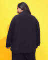 Shop Women's Black Relaxed Fit Plus Size Shirt-Full
