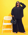 Shop Women's Black Relaxed Fit Plus Size Shirt