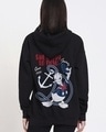 Shop Women's Black Sail Away Graphic Printed Oversized Hoodies-Front