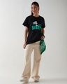 Shop Women's Black Sassy Graphic Printed Boyfriend T-shirt-Full