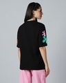 Shop Women's Black Scooby Doo Graphic Printed Oversized T-shirt-Design