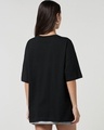 Shop Women's Black Self Love Graphic Printed Oversized T-shirt-Full
