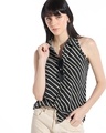 Shop Women's Black All Over Printed Shirt-Front