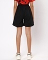 Shop Women's Black Flared Fit Shorts-Design