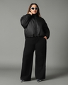 Shop Women's Black Oversized Plus Size Jacket-Full