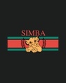 Shop Women's Black Simba Graphic Printed Boyfriend T-shirt-Full