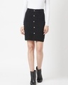 Shop Women's Black Skirt-Front