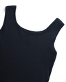 Shop Women's Black Sleeveless Slim Fit Rib Crop Top